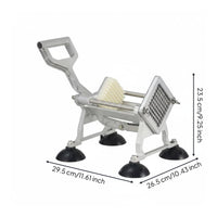French Fry Cutter Easy to Use Potato Strip Cutter Adjustable Thickness Vegetable Chopper for Restaurant