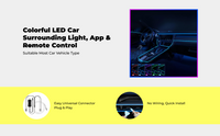 RGB car LED strip, app control