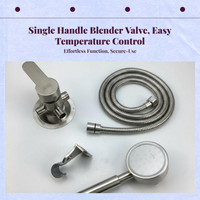 Stainless steel shower mixer