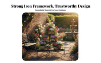 Climbing Plant Archway sturdyDuty Construction Tiered Archway Stand for Backyard