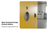 Battery Charging Cabinet Leakage Protection Thermal Containment-Resistant Storage Cabinet Heavy Duty Fire Resistant Locker for Factory Workers