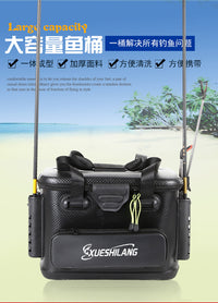 Lure Box Fishing Box Seat Sea Fishing Bucket Integrated Water Bucket Fish Bucket Live Fish Fishing Bucket Raft Fishing Equipment