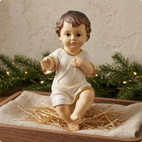 Christmas Doll Figurine Compact Holiday Decor Decorative