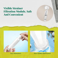 High Pressure Filtered Shower Head, Adjustable, Handheld