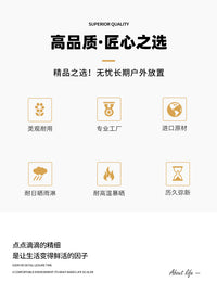 户外编藤沙发茶几组合民宿酒店休闲区样板间阳台庭院铝材绳编沙发
