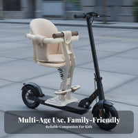 Padded Cushion Electric Scooter Baby Safety Seat Shock Absorbing Foldable Electric Bike Child Seat Sturdy Steel Frame for Children
