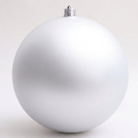 Matte Silver Christmas Ball Ornament Decorative Christmas Ornament Modern Bauble Odorless for Mantel