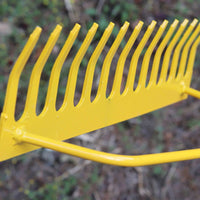 Steel Garden Rake Rectangular Head Outdoor Tool Heavy Duty