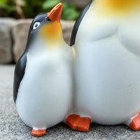 Mother and Child Penguin Statue Cute Design House Decoration for Garden, Desktop