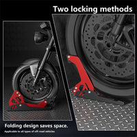 Motorcycle Front and Rear Wheel Stand Parking Rack