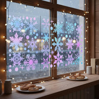 3 Pieces Shine in the Dark Snowflake Decal Removable Christmas Snowflake Sticker