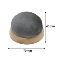 Sewing Needle Holder Round Pin Cushion Fabric Surface Wooden Base Sewing Tool for Making Crafts Pin Storage Creative Sewing Home Workspace