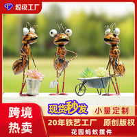 Iron Ant Succulent Planter Ornament for Home and Garden