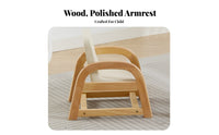 Upholstered Mini Armchair Adjustable Height Toddler Seat Long-Lasting Build