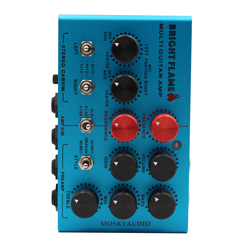 MOSKYAUDIO BRIGHT FLAME Multi-function Guitar Cabinet Simulator DI Effects Pedal