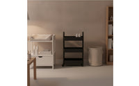 3-Tier Rolling Cart Easy to Move Rolling Storage Cart with Mesh Shelves