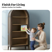 Arched shelving unit Floor-Standing Arched Top shelving unit Opendesign Shelving Storage Furniture for Book Lovers, Decorators, Study Room, Bedroom
