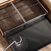 Dog Toilet Tray Wood Frame Indoor Dog Toilet Easy to Puppy Training holder Animal Pet Waste Tray for Medium Dogs