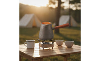 Copper Kettle with Wooden Handle Long-Lasting Kettle with Wooden Handle Rustic