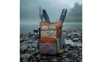 Adjustable Fishing Chest Pack Ventilated Chest Pack with Harness Lightweight Fishing Vest Bag Padded for Anglers, Fly Fishermen