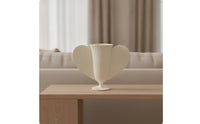Butterfly Vase Tabletop 3D Butterfly Vase Ribbed Flower Holder for Living Room, Entryway, Reception Area