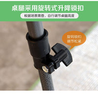 户外折叠桌椅便携升降桌子露营野餐烧烤摆摊蛋卷桌伸缩桌装备套装 【自由升降 加粗材质 加宽加长】120cm长桌【木纹色】