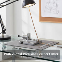 Leather Strap Cutter Replaceable Leather Strip Cutting Tool Table Top Lace Cutter Strong Duty Steel Easy To Use for Garage