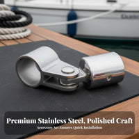 Bimini Top Hardware Set Aquatic Grade Bimini Top Hardware Kit Stainless Steel Jaw Slide Loop End Kit for Boats