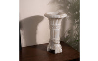Classical Column Vase Carved Pedestal Vase Decorative Vases Tall for Florists, Entryway, Mantel