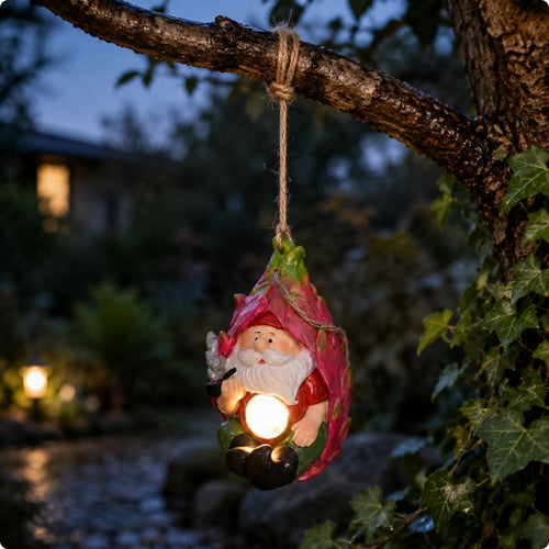 Solar Hanging Tree Light Decorative Garden Ambient Light Wireless for Courtyard