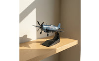 Static F4U-1 Corsair Model Highly Detailed F4U Corsair Model Authentic Diecast Fighter Jet Premium for Office Decor