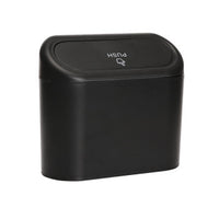 Car Trash Can with Lid, In-Car Storage Organizer for Cup Holder and Phone, ABS Material