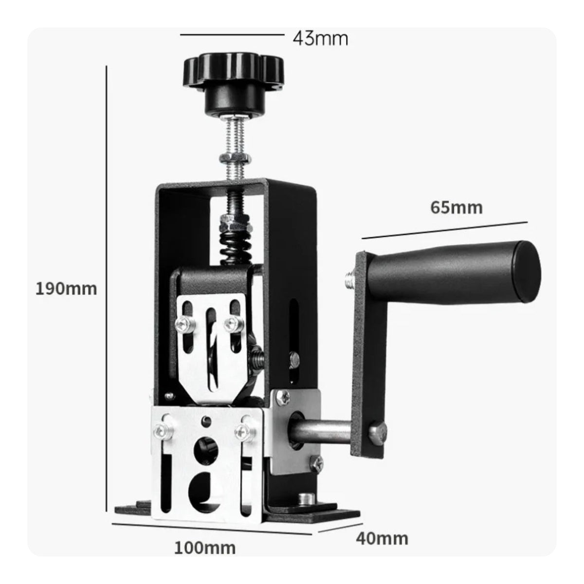 Manual Wire Stripping Machine 2 in 1 Hand Crank Wire Peeling Machine Compact