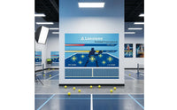 Printed Pickleball Training Wall Decal Rectangular Sports Gear Residueno-Residue Exercise Aid