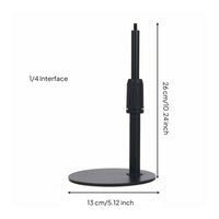 Circular Light with Stand Sturdy Tabletop Phone Holder for Content Creators