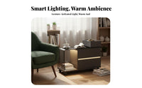 2-Tier Rolling Side Table Movable with casters Home Furnishing Light Luxury Multifunctional for Office Workers, Adults, Kitchen