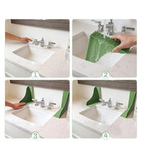 Silicone Shower Splash Guard Bathroom Corner Waterproof Baffle