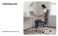 Ergonomic Saddle Stool Height Adjustable Desk Chair effortless Rolling Casters