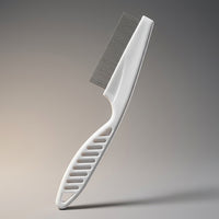 Dog Grooming and Cat Comb for Pet Hair Removal, Stainless Steel Combs for Grooming, Fine Tooth Lice Combs with Handle, Metal Detangling Tool