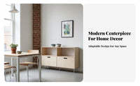 metropolitan aesthetic Multi-Tier flip-up door Cabinet Space-Saving Design Tiered flip-up door cabinet Large Capacity Sideboard particle-proof Protection for Apartment Dwellers, Decor lovers, residents, Bedroom, Dining Room, Kitchen, Entryway