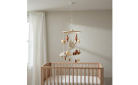 Felt Crib Mobile Handmade Nursery Hanging Toy Sleep Aid for Babies, Newborns