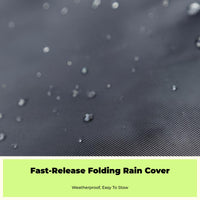 Waterproof scooter cover with sun shield