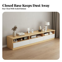 Floor TV Stand with Storage Space Saving Contemporary Television Stand with Storage Multifunctional Modern Entertainment Cabinet