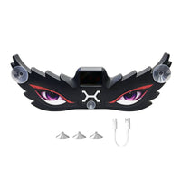 Car Warning Light with Solar Panel Slim Devil Eye Window Light Easy Installation