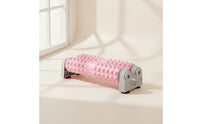 Deep-Tissue Double Roller Massager Textured Foam Roller with Suction Cups Stable for Athletes, Yogis, Home Gym, Floor