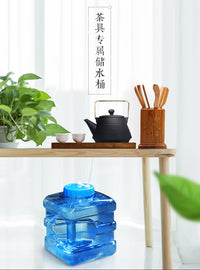 5.5L PC Flat Square Water Bucket for Tea and Storage