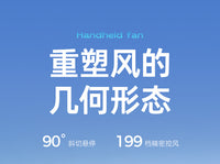 跨境新款手持风扇高速迷你带灯桌面挂脖数显口红随身便携式小风扇