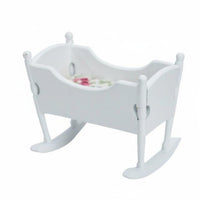 1:12 Scale Cradle Realistic Design 1:12 Scale Furniture DIY Craft Project Pale Wooden Infant Infant Bed for Hobbyists, Room Box Dioramas
