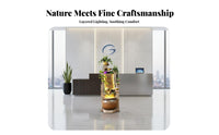 Indoor Waterfall Water Feature Simulated Landscape Cascading Waterfall Panel Water Feature Mist Effect Feng Shui Water Feature for Business Owners
