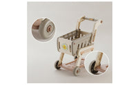 Role-Playing Shopping Cart Toy Easy to Push Toy Shopping Cart Long-Lasting Playset Sturdy for Toddlers, Kids, Playroom